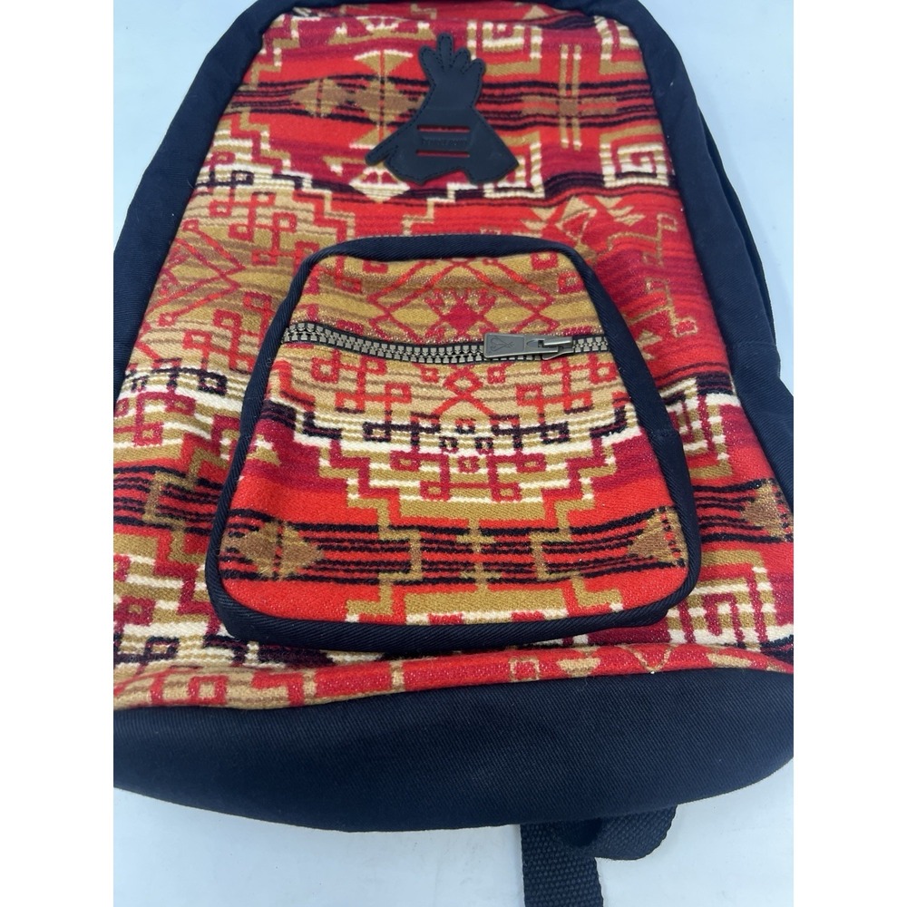 Pendleton Backpack Red Wool Southwestern Navajo, Aztec Pattern Design‎ - Picture 4 of 9